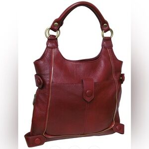Amerileather Judelle Elegant Red Leather 90’s vibe Women's Bag like new!